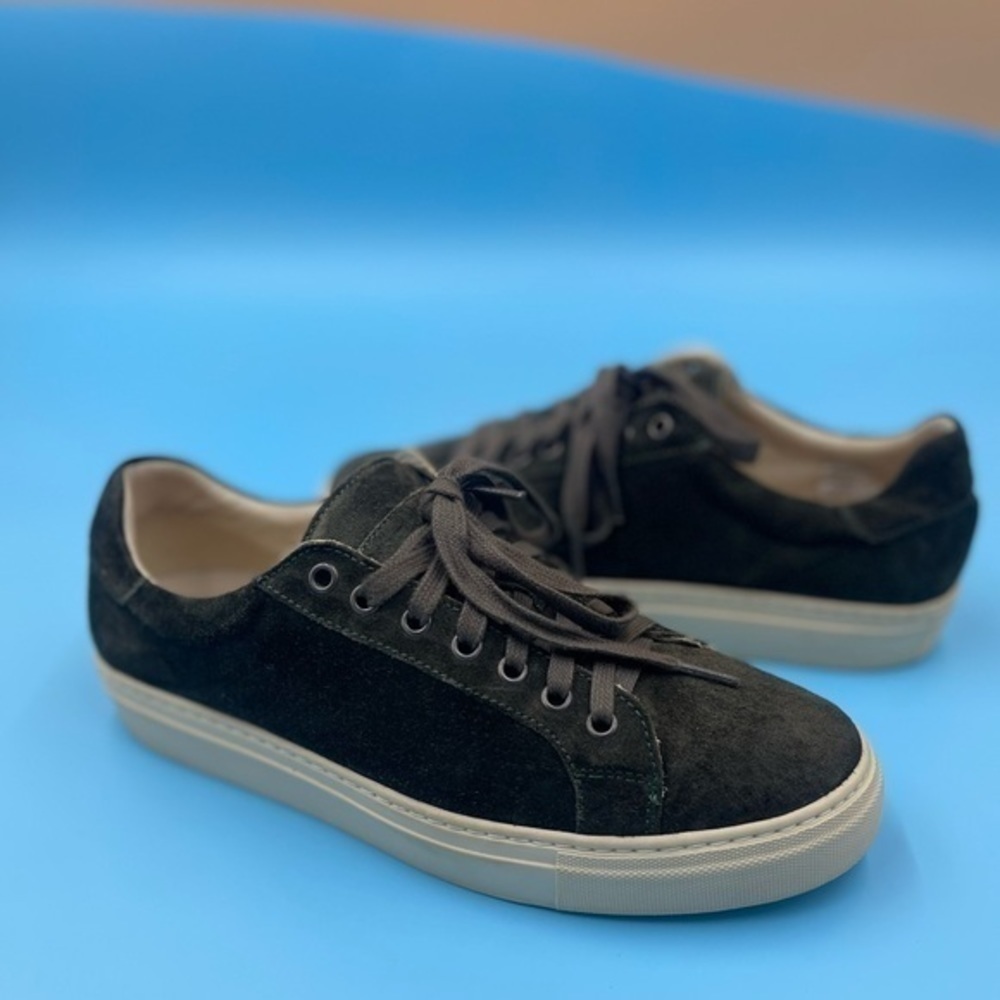 Peter Millar Low Leather Suede Sneakers - Picture 2 of 7